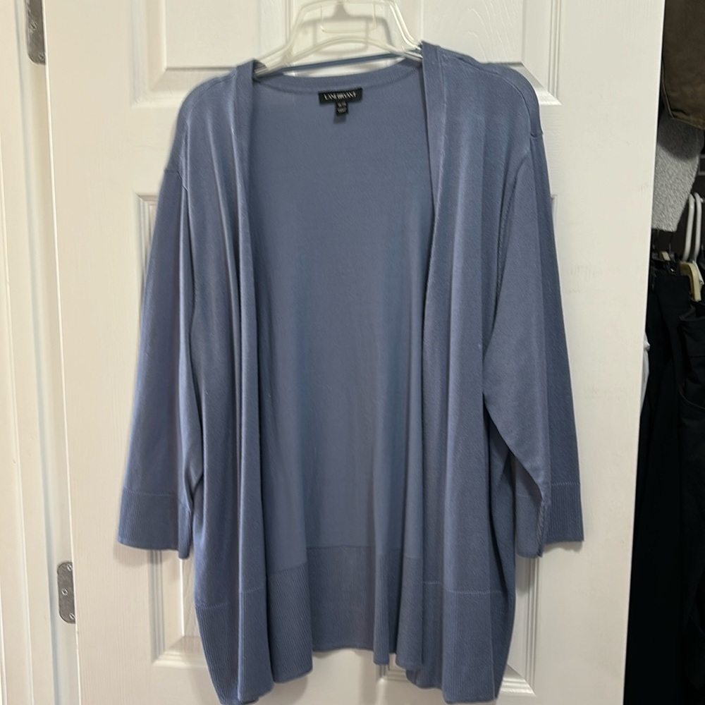 Lane Bryant blue sweater jacket